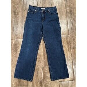 Levi's Perfectly Slimming 512 Bootcut‎ Denim Jeans Dark Blue Size 10 Petite EUC